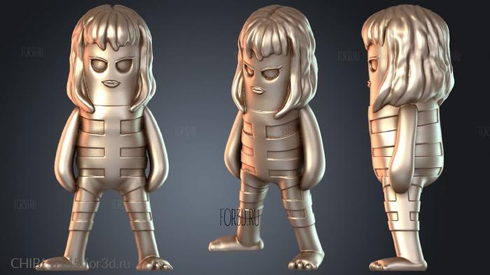CHIBI_6145 stl model for CNC