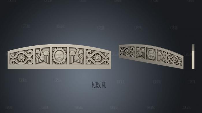 Cornice in the Old Russian style 3d stl for CNC