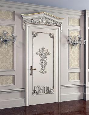 Филенки резной двери с классическими декорами 3d stl модель для ЧПУ