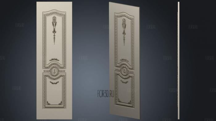 Classical carved door 3d stl for CNC