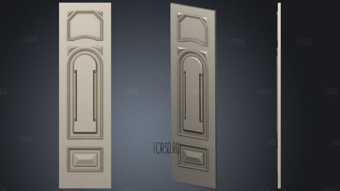 Door plate classical 3d stl for CNC
