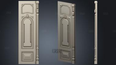 Door plate classical stl model for CNC