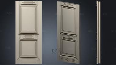 Classical door stl model for CNC