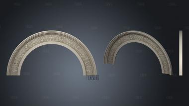 Arch Byzantine ornament stl model for CNC