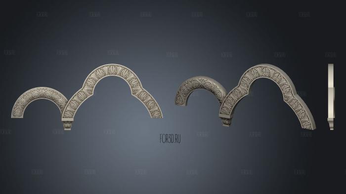 Arches and capitals 3d stl for CNC
