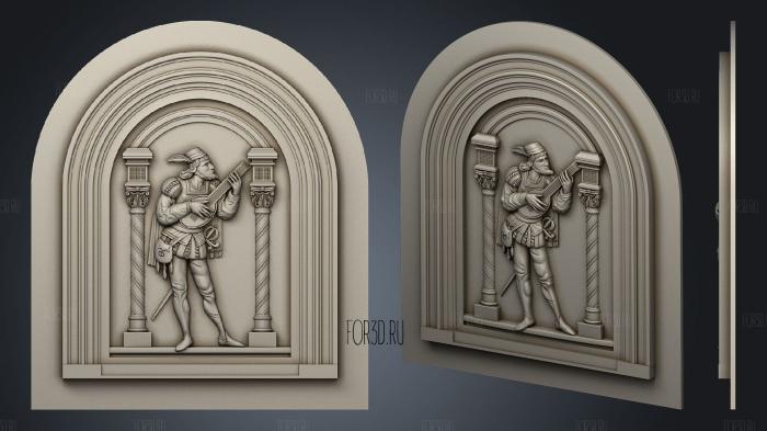 Two panels 3d stl for CNC
