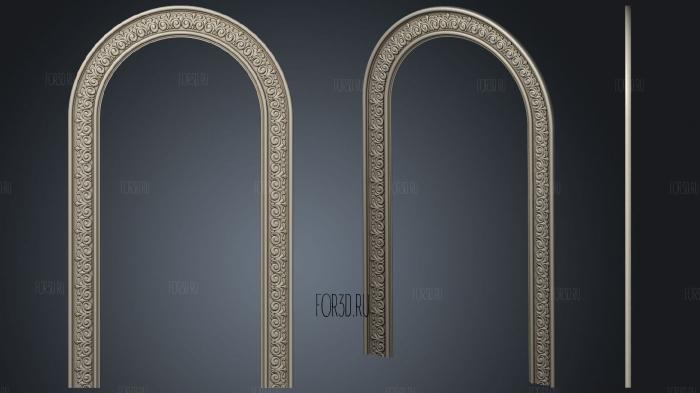 Frame with decoration 3d stl for CNC