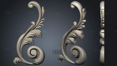 The decor is carved stl model for CNC