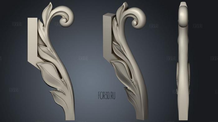 Decorative Element 3d stl for CNC