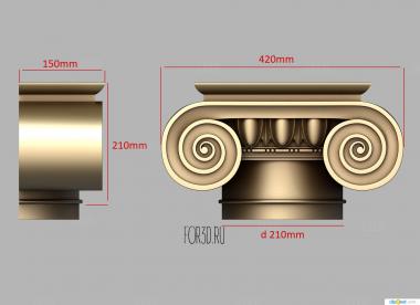 Валюта античный 3d stl модель для ЧПУ