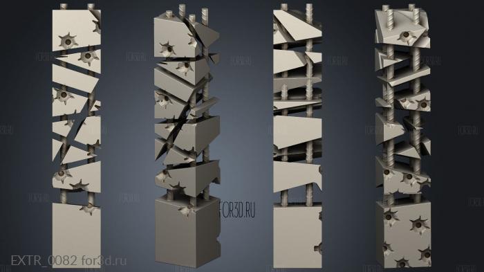 column 05 stl model for CNC