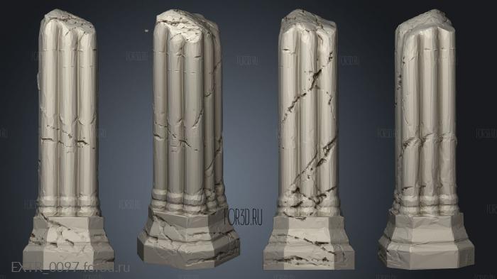 column 22 stl model for CNC