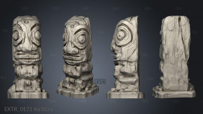 Depths of Savage Atoll KS Wooden Head stl model for CNC