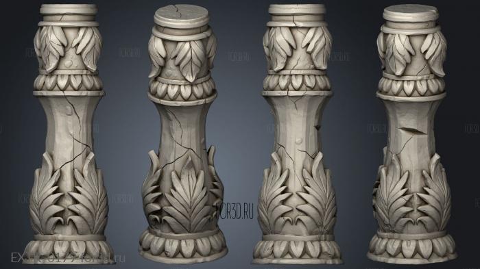 Greek Temple Column A stl model for CNC