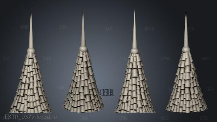Roof Top Alternative Dungeon Tower stl model for CNC