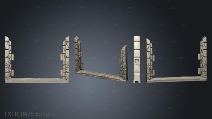 Ограда кладбища духов 3d stl модель для ЧПУ