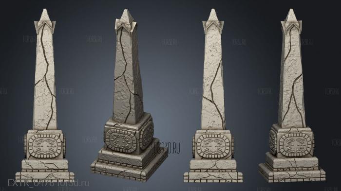 spirit graveyard obelisk 3d stl модель для ЧПУ