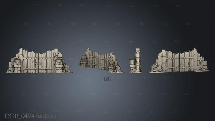 Ворота Храма Слева 3d stl модель для ЧПУ