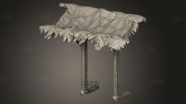 КРОВЛЯ ИЗ ШКУР ЖИВОТНЫХ 3d stl модель для ЧПУ