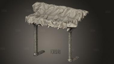 КРОВЛЯ ИЗ ШКУР ЖИВОТНЫХ 3d stl модель для ЧПУ