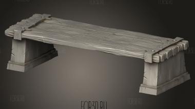 Банкетный стол 3d stl модель для ЧПУ