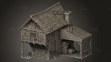 Кузница кузнеца повредила окна на крыше 3d stl модель для ЧПУ