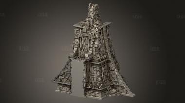 Разрушенные Стены Бастиона 3d stl модель для ЧПУ
