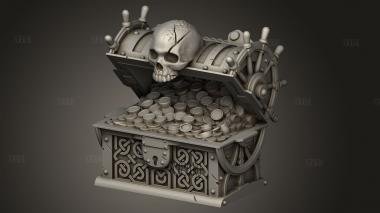 Открытые Пиратские Сундуки 3d stl модель для ЧПУ