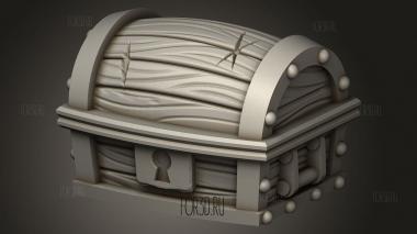 Каменный королевский аркадский сундук 3d stl модель для ЧПУ