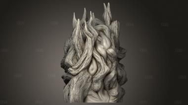 Стена Лабиринта из Корней Леса Запутанное Сердце 3d stl модель для ЧПУ