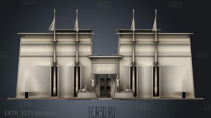 templo deco stl model for CNC