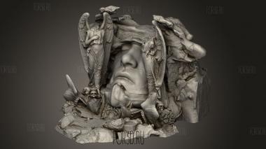 Спящие в склепе 3d stl модель для ЧПУ