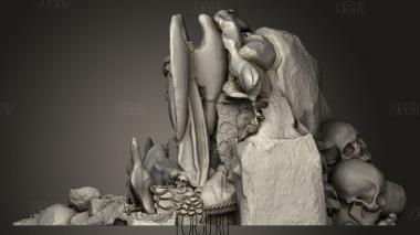 Спящие в склепе 3d stl модель для ЧПУ