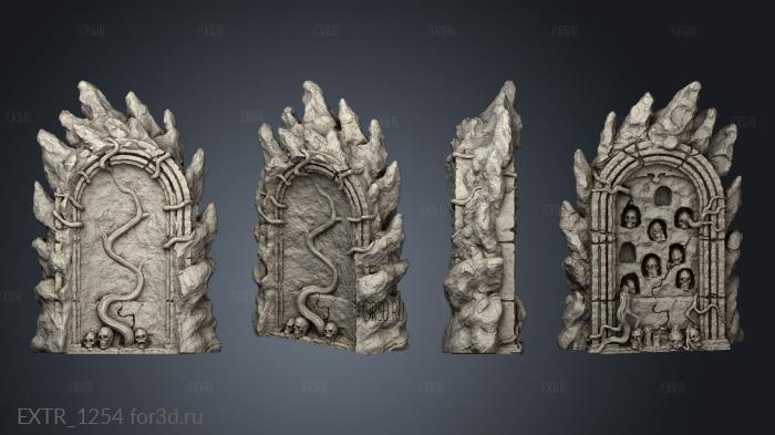 The Gorgon Catacombs Wall Altar stl model for CNC