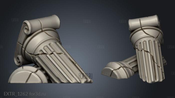 the Labyrinth Minoc Column stl model for CNC