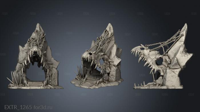 The Sekhaton Tribe Dragon Gates stl model for CNC