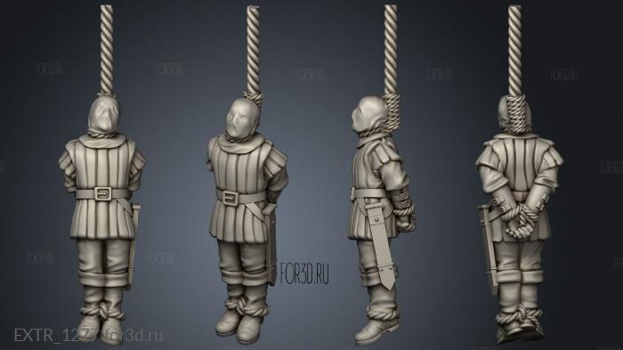 Hanged persons Man stl model for CNC