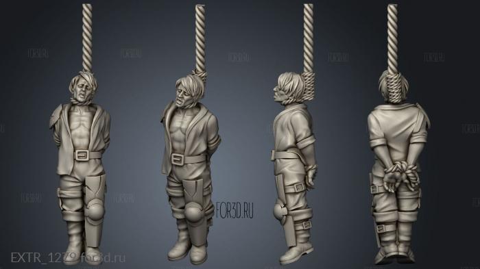 Hanged persons Man stl model for CNC