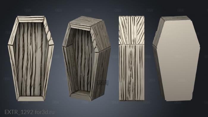 Undertaker Coffin stl model for CNC