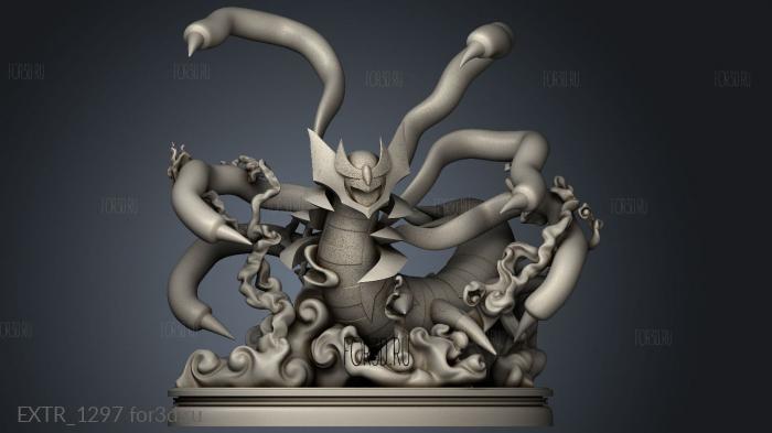 Giratina Diorama Pokemon Air stl model for CNC