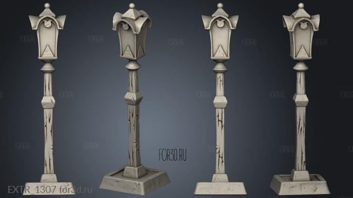 streetlight stl model for CNC