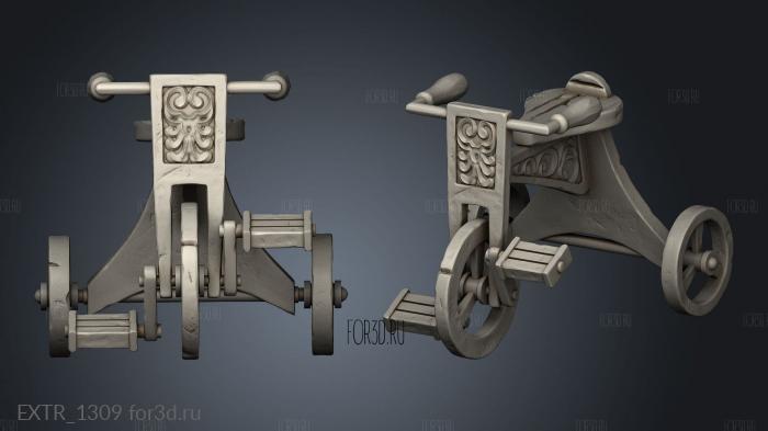 tricycle stl model for CNC