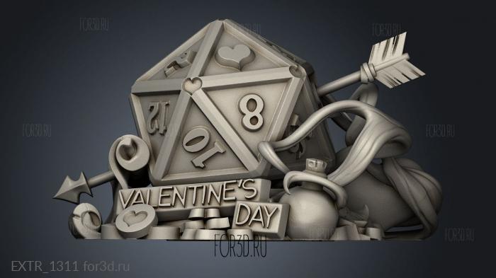 Traveler DM outs Valentines Day 3d stl модель для ЧПУ