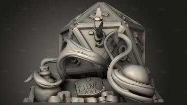 Путешественник DM отмечает День Святого Валентина 3d stl модель для ЧПУ