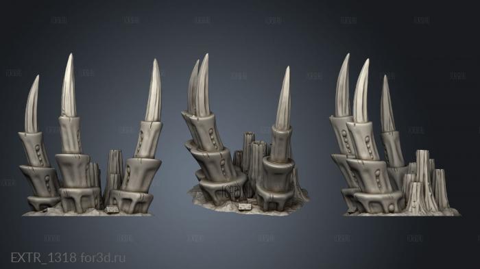 tyranid Planet Chimneys 3d stl модель для ЧПУ