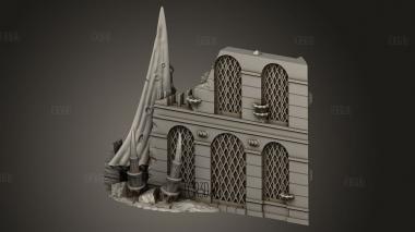 Разрушение истории планеты тиранидов 3d stl модель для ЧПУ