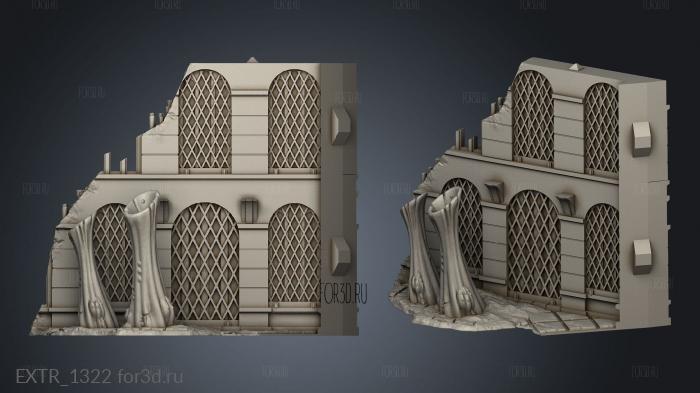 tyranid Planet Story Ruin stl model for CNC