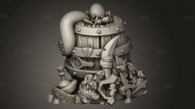 Реквизит Пиратского корабля Нежити Бочонки 3d stl модель для ЧПУ