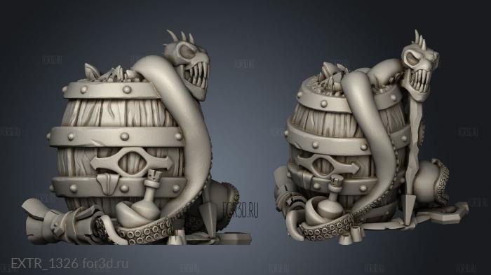 Undead Pirate Ship Props Barrels Barrel 3d stl модель для ЧПУ