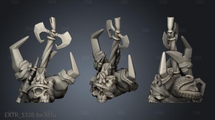 Undead Pirate Ship Props Weapons stl model for CNC